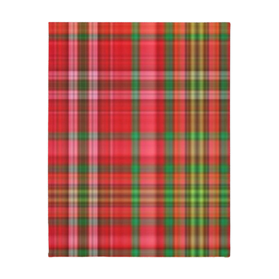 62CB  Colorful Plaid Blanket