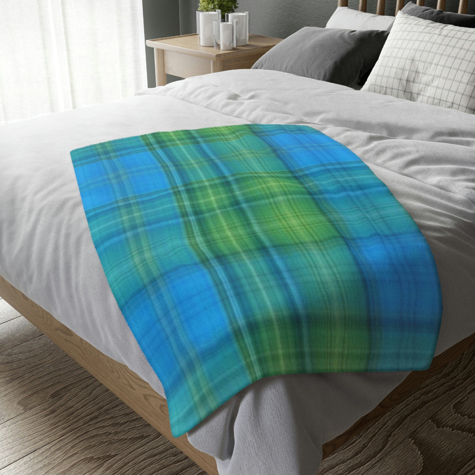 13CB  Colorful Plaid Blanket