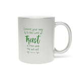 22SGM  Silver and Gold Christian Mug