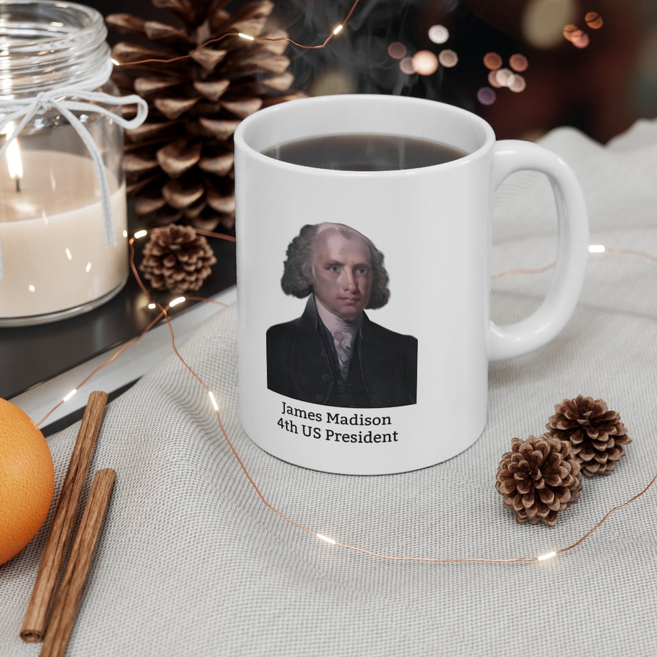 9JMM  James Madison Historical Quote Mug