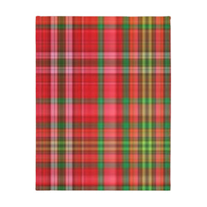 62CB  Colorful Plaid Blanket