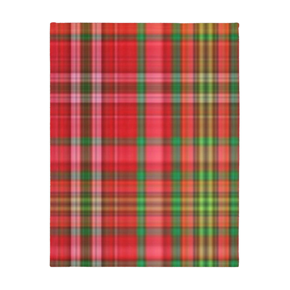 62CB  Colorful Plaid Blanket