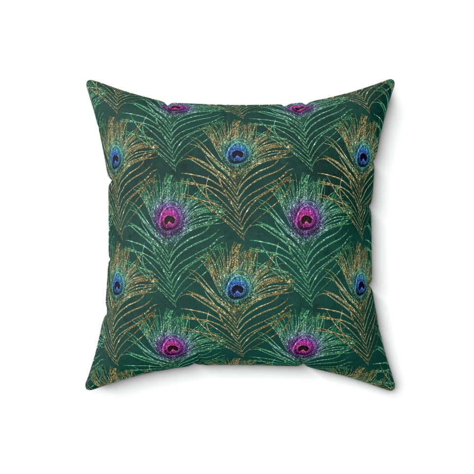 1PCF Peacock Feather Pillow