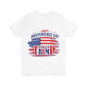 4USAR  Happy Independance Day Donald Trump t shirt