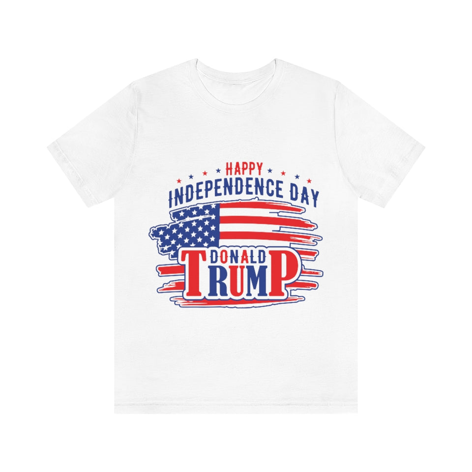 4USAR  Happy Independance Day Donald Trump t shirt