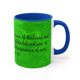 5CMSM  Colorful Marble Colossians 1:13-14 Mug