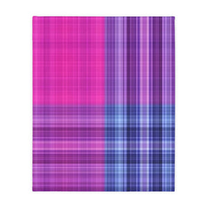 17CB  Colorful Plaid Blanket