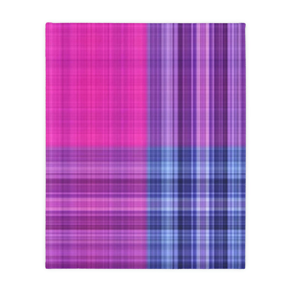17CB  Colorful Plaid Blanket