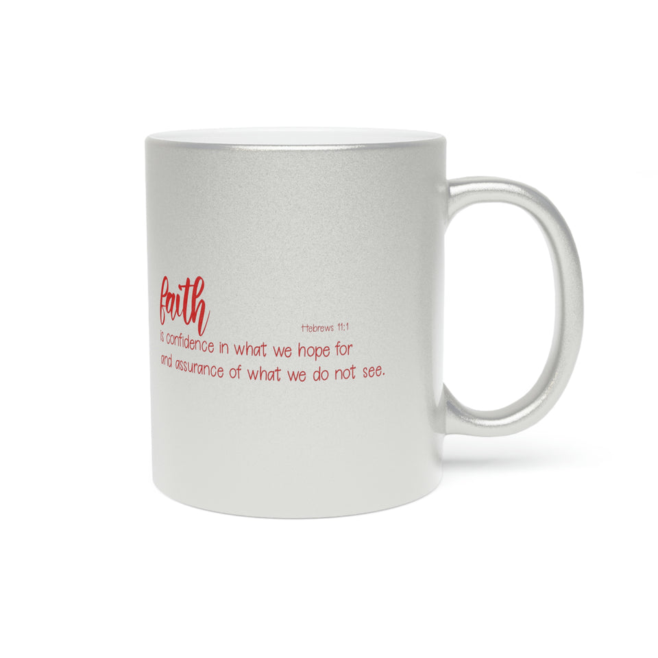 25SGM  Silver and Gold Christian Mug