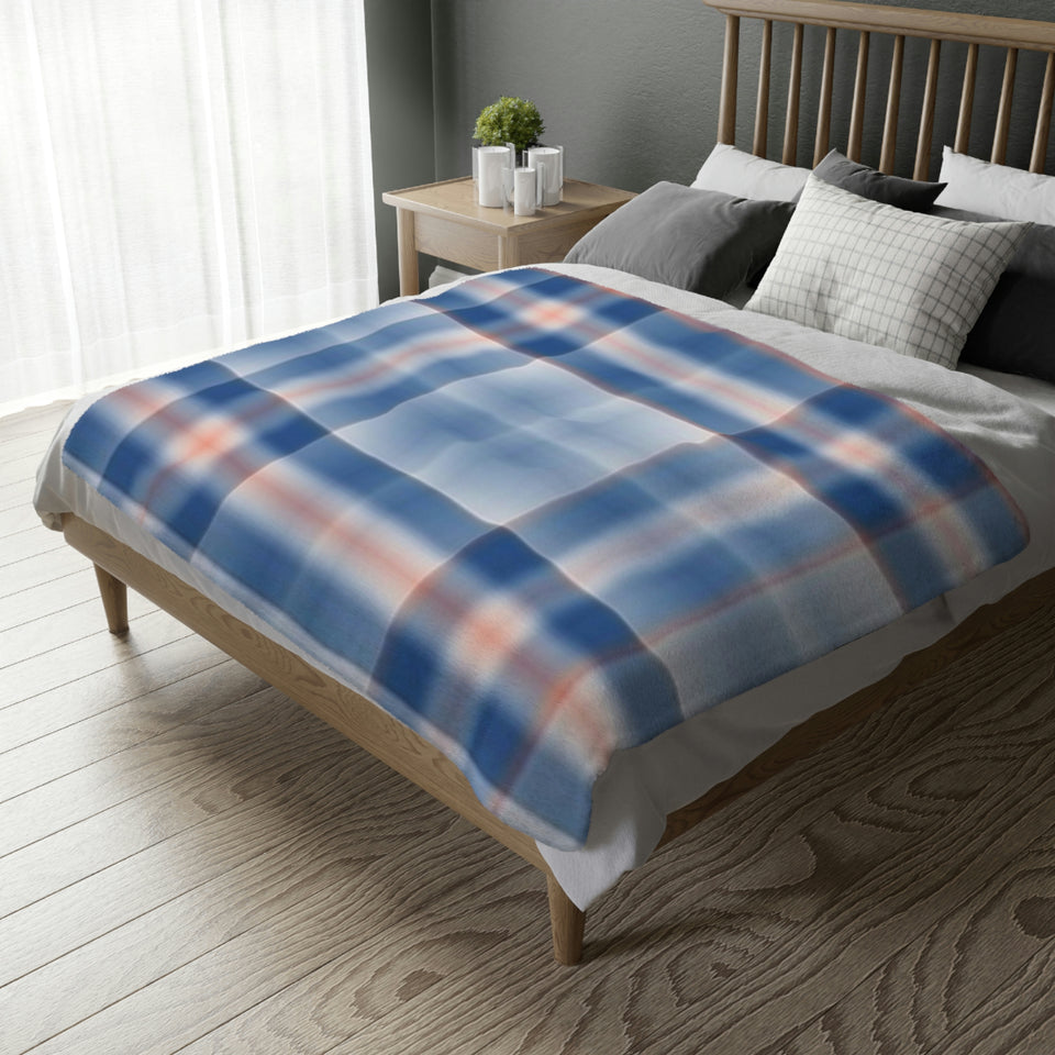 5CB  Colorful Plaid Blanket