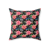 58PCF  Peacock Feather Pillow