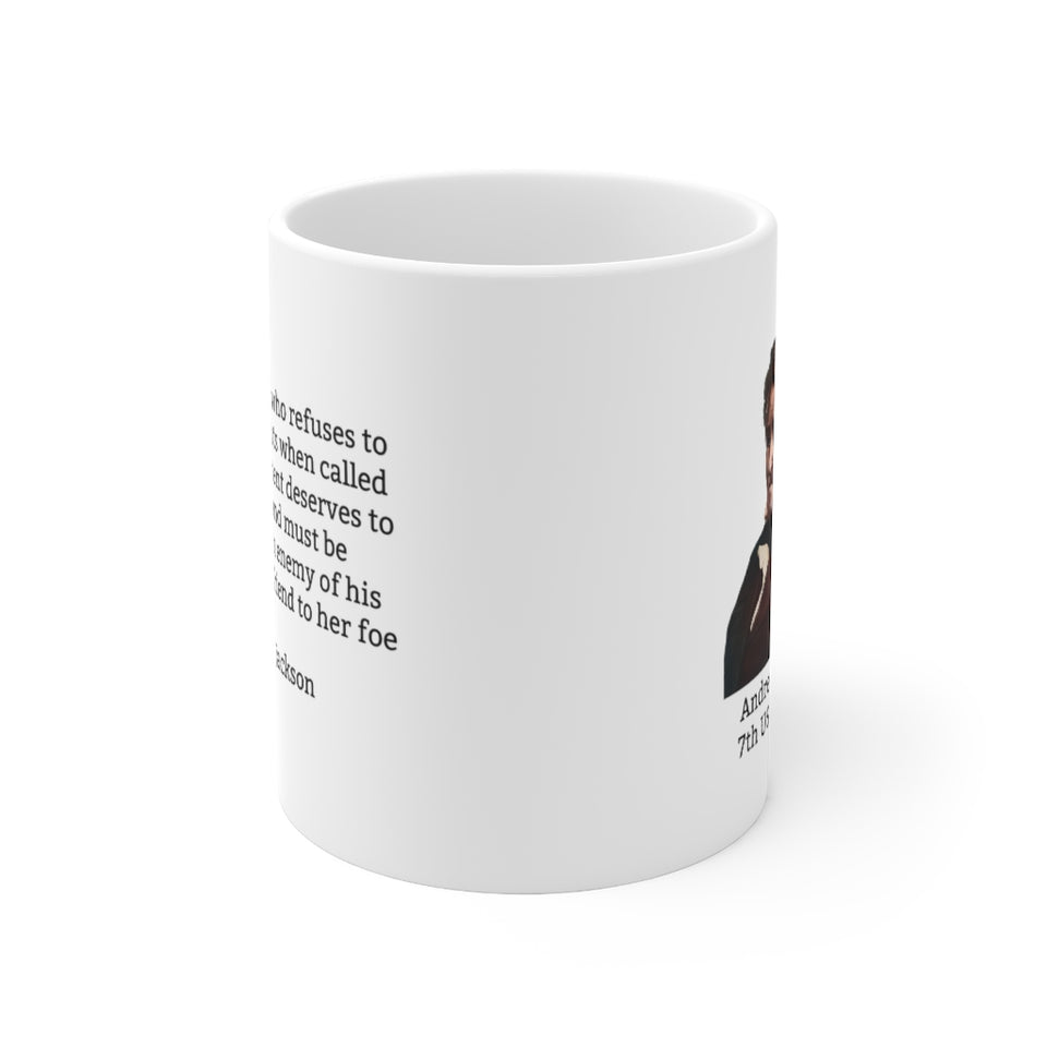 5JQM  Andrew Jackson Historical Quote Mug