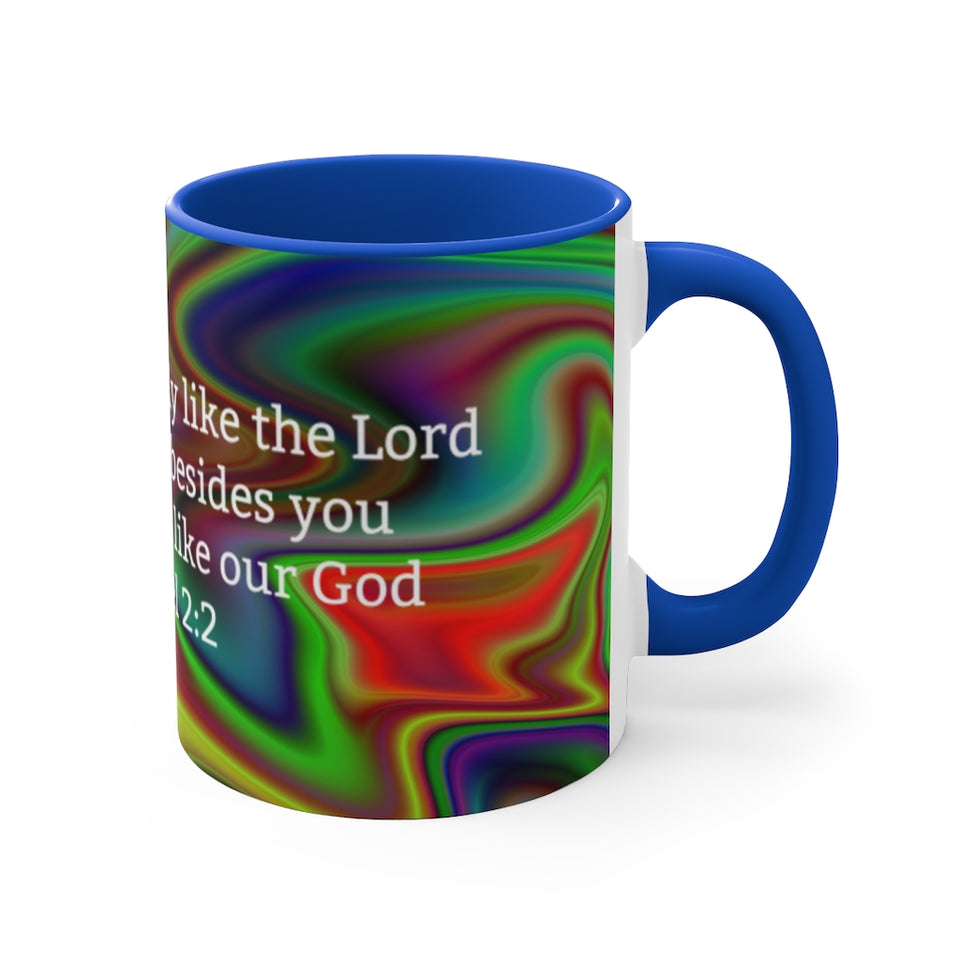 40CMSM  Colorful Marble 1 Samuel 2:2  Mug