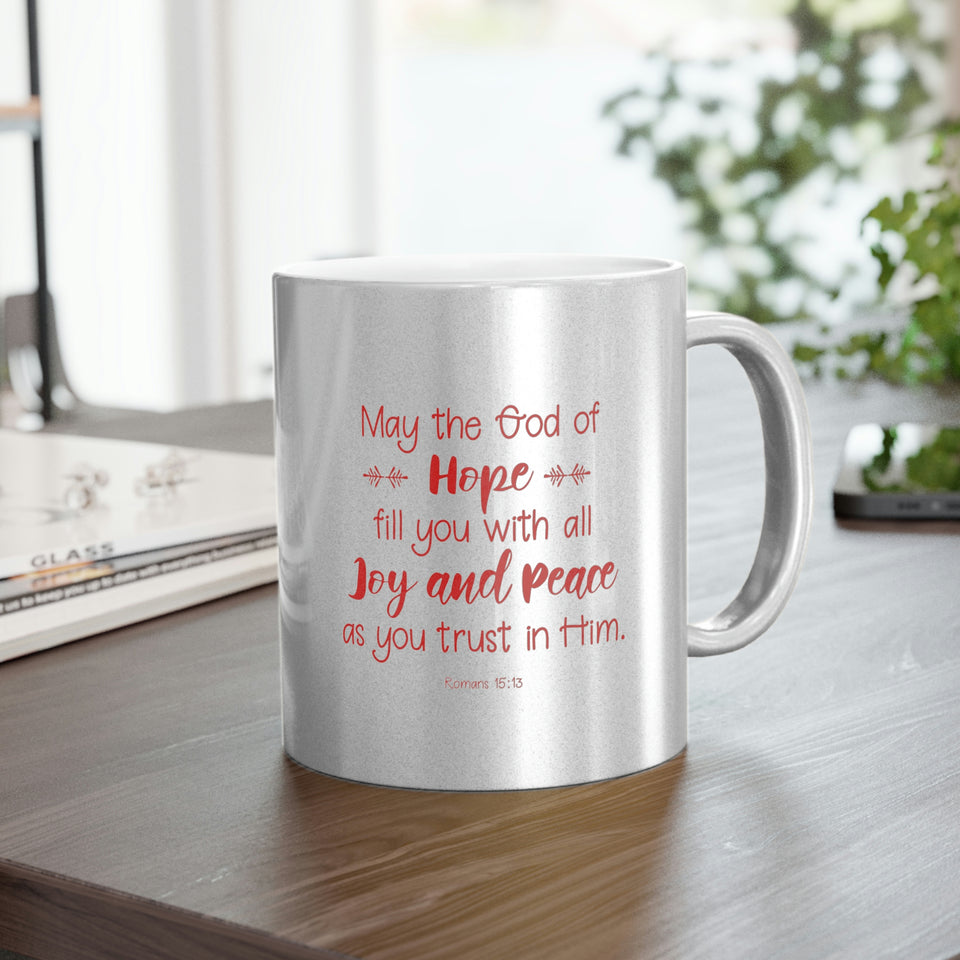 14SGM  Silver and Gold Christian Mug