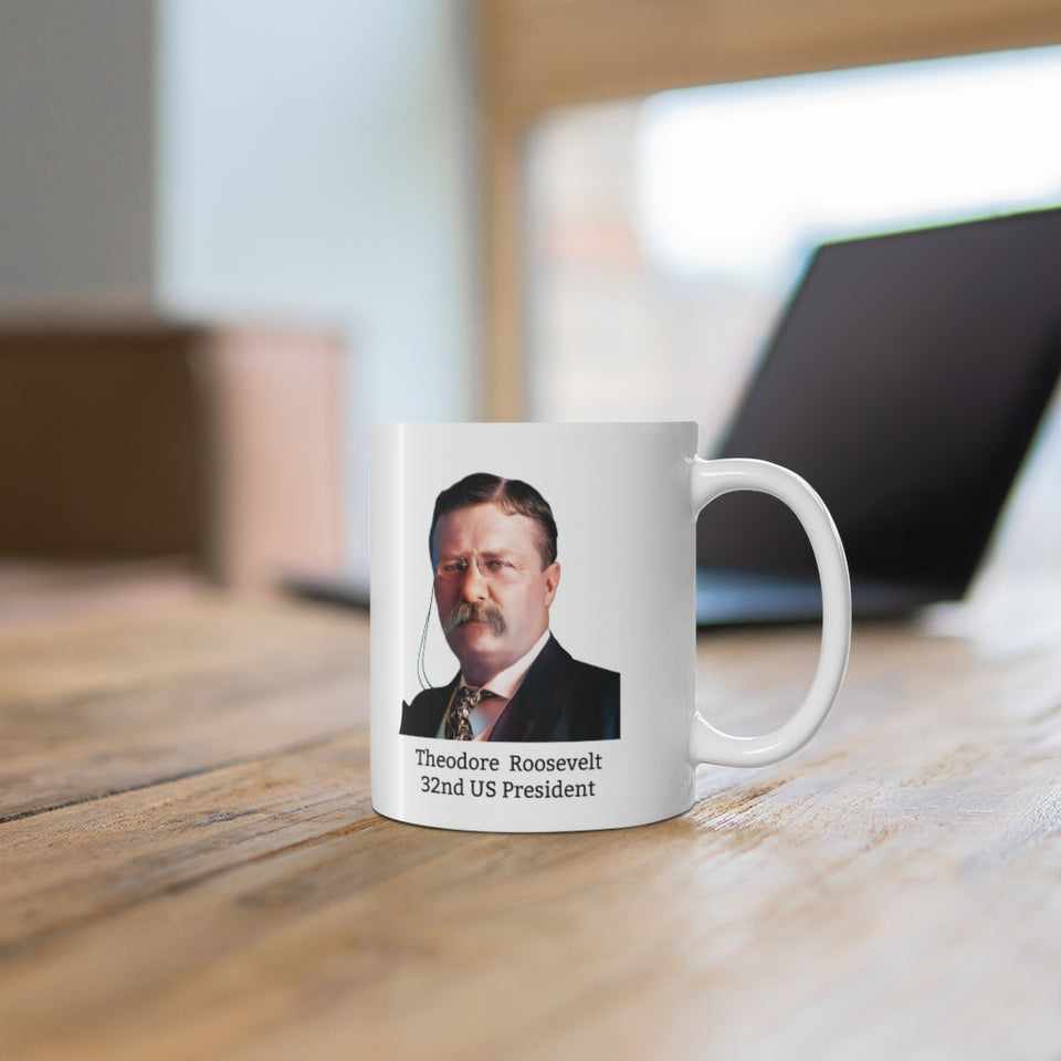 3TRQM  Theodore Roosevelt Historical quote mug
