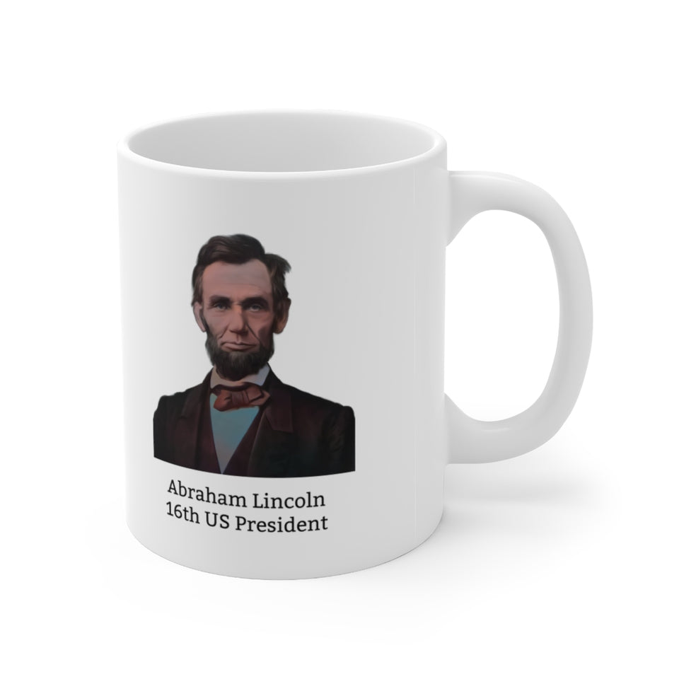 1ALM  Abraham Lincoln Historical quote mug