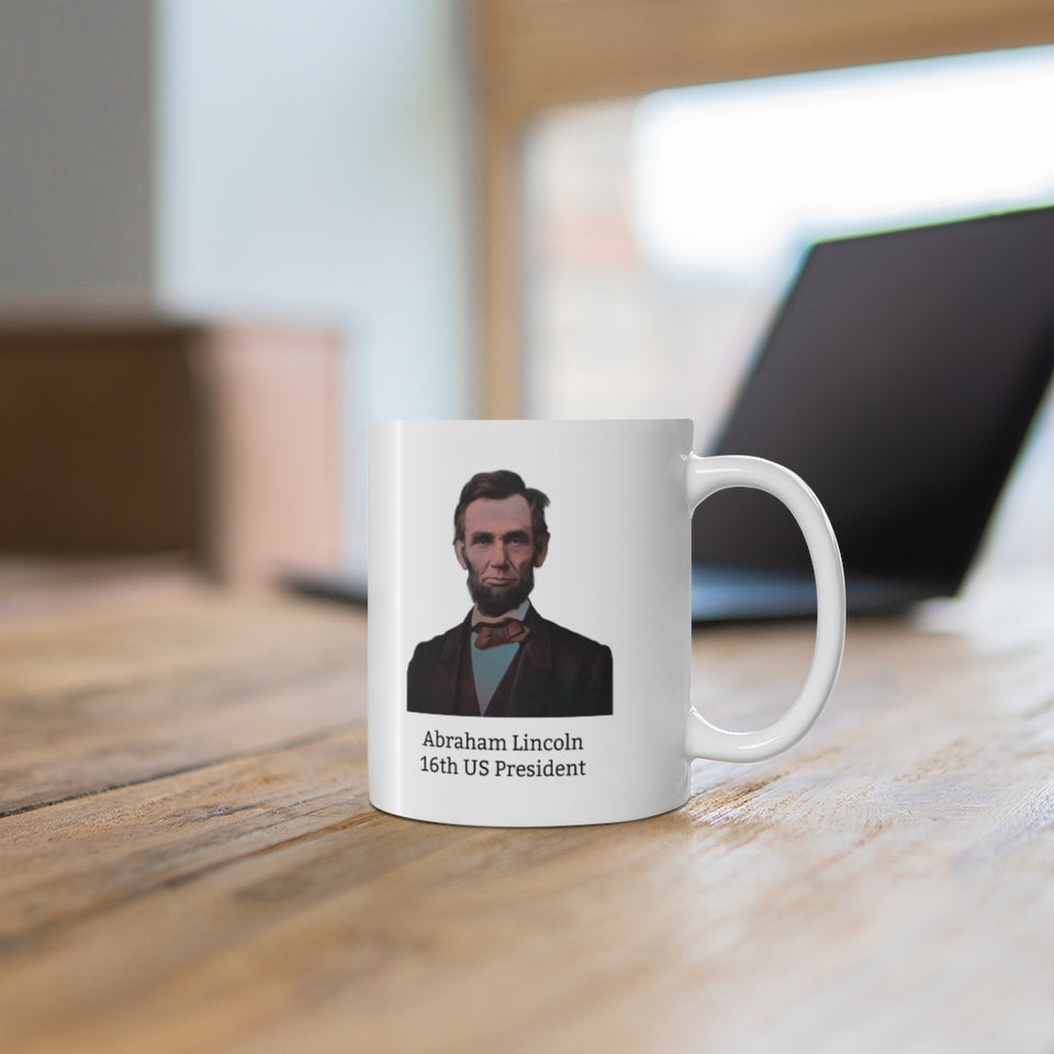 4ALM  Abraham Lincoln Historical Quote mug