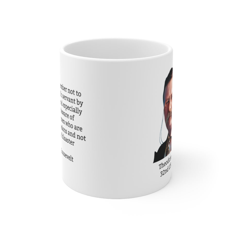 8TRQM  Theodore Roosevelt Historical Quote mug