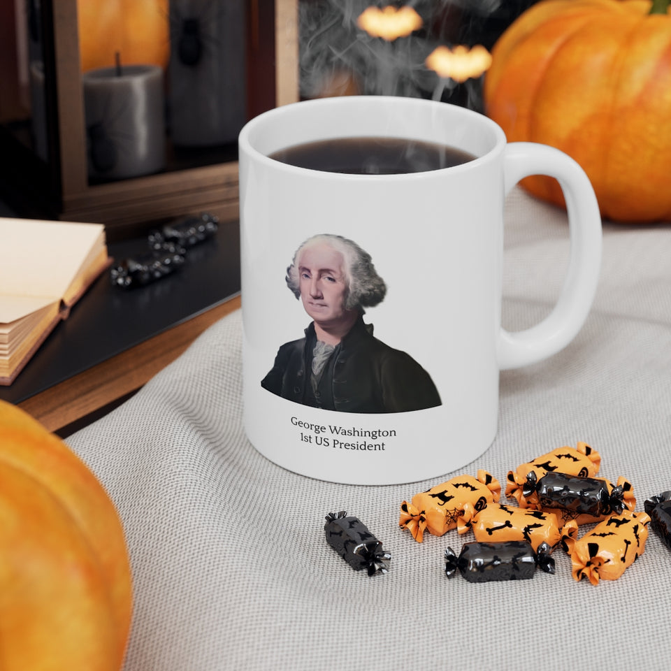 16WQM  George Washington Historical quote mugs