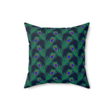 34PCF  Peacock Feather Pillow
