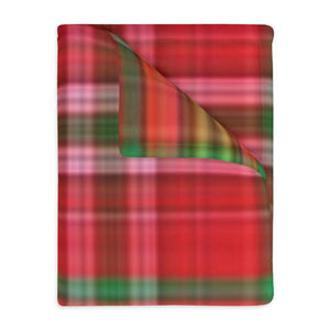 62CB  Colorful Plaid Blanket
