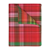 62CB  Colorful Plaid Blanket