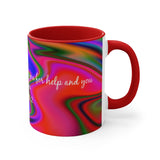 68CMSM  Colorful Marble Psalms 30:2 Mug