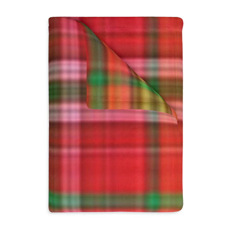 62CB  Colorful Plaid Blanket