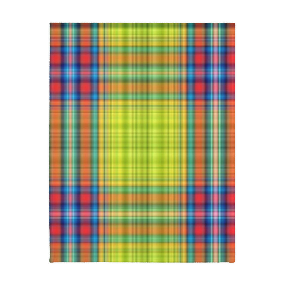 64CB  Colorful Plaid Blanket