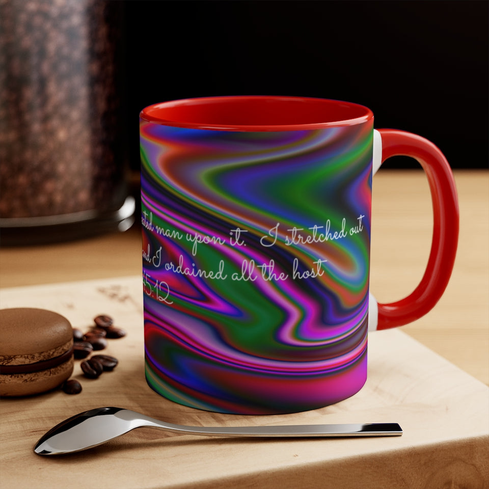 51CMSM  Colorful Marble Isaiah 45:12  Mug