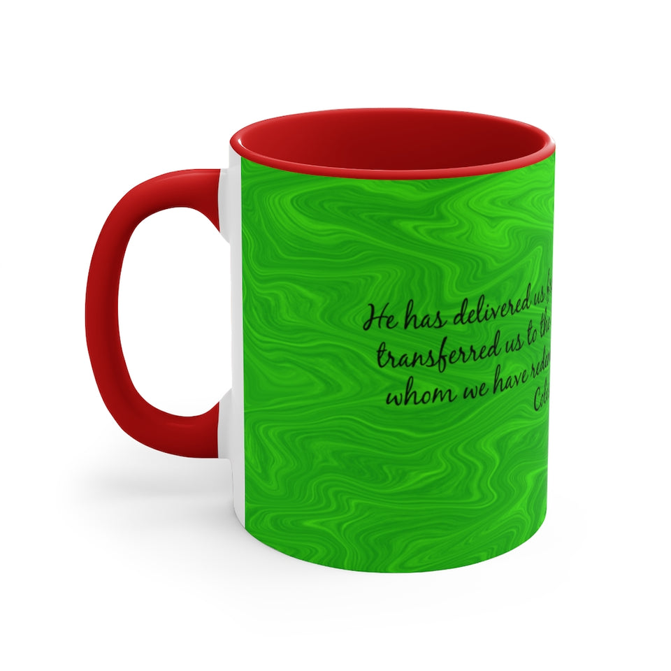 5CMSM  Colorful Marble Colossians 1:13-14 Mug