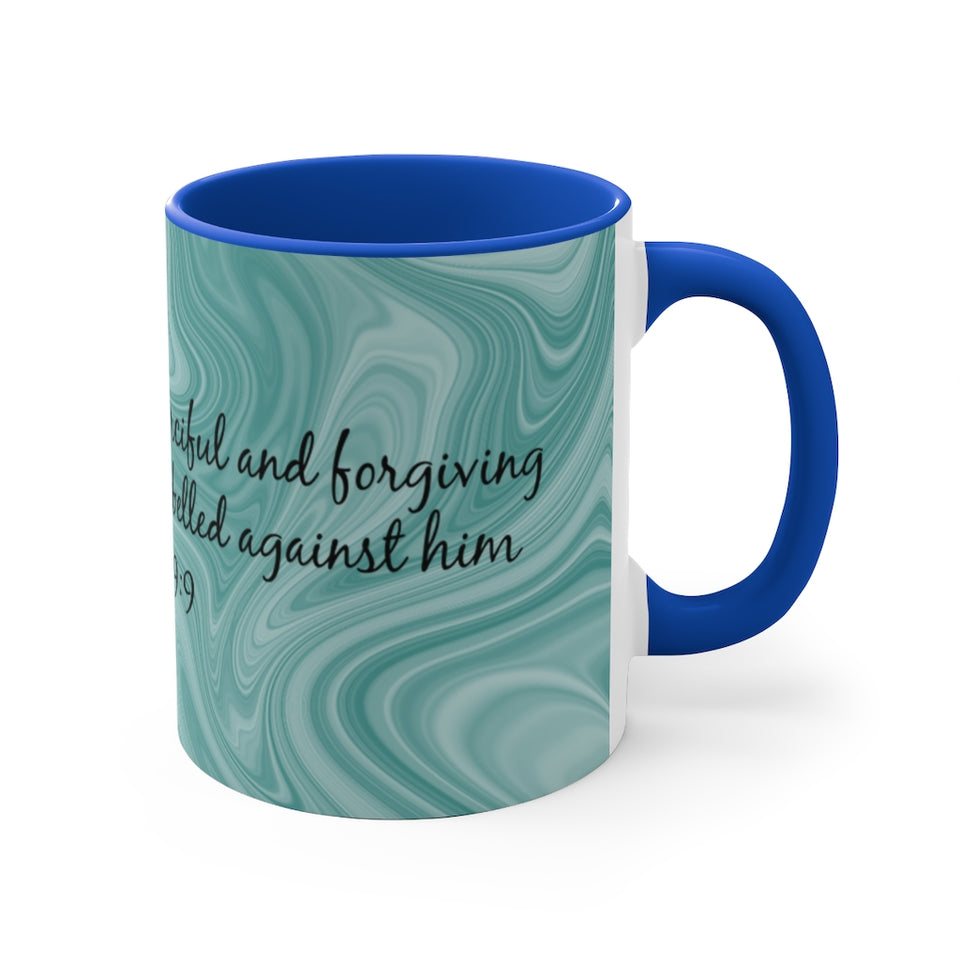 13CMSM  Colorful Marble Daniel 9:9 Mug
