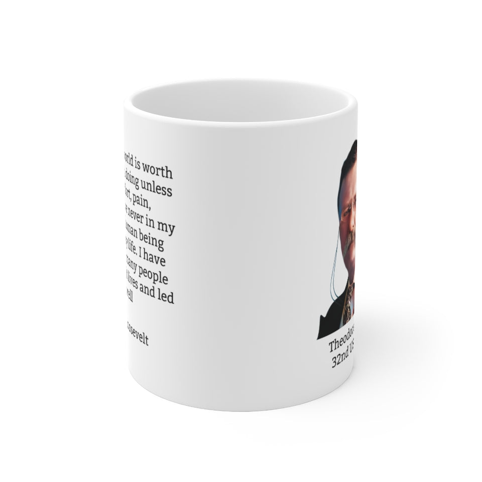 3TRQM  Theodore Roosevelt Historical quote mug