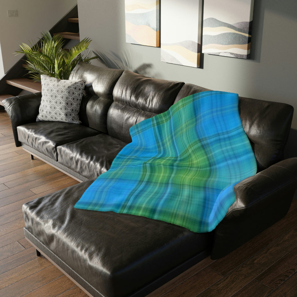 13CB  Colorful Plaid Blanket
