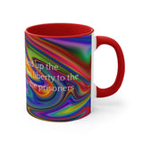 35CMSM  Colorful Marble Isaiah 61:1 Mug