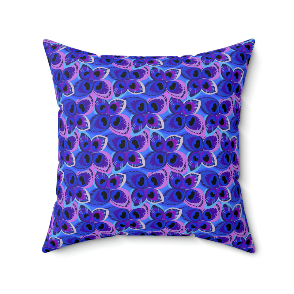 21PCF  Peacock Feather Pillow