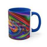 35CMSM  Colorful Marble Isaiah 61:1 Mug