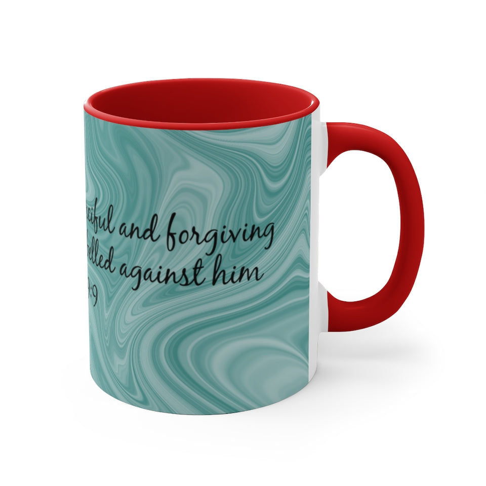 13CMSM  Colorful Marble Daniel 9:9 Mug