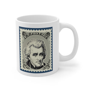 1AJSM  Andrew Jackson US Stamp Mug