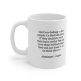 12ALM  Abraham Lincoln Historical Quote mug