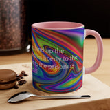 35CMSM  Colorful Marble Isaiah 61:1 Mug