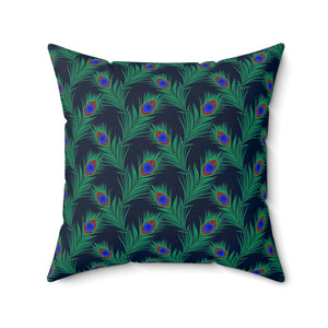 34PCF  Peacock Feather Pillow