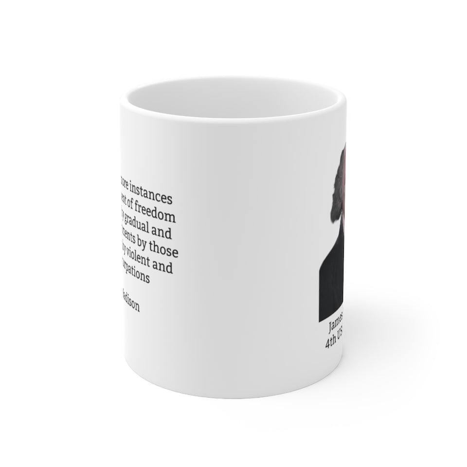 9JMM  James Madison Historical Quote Mug
