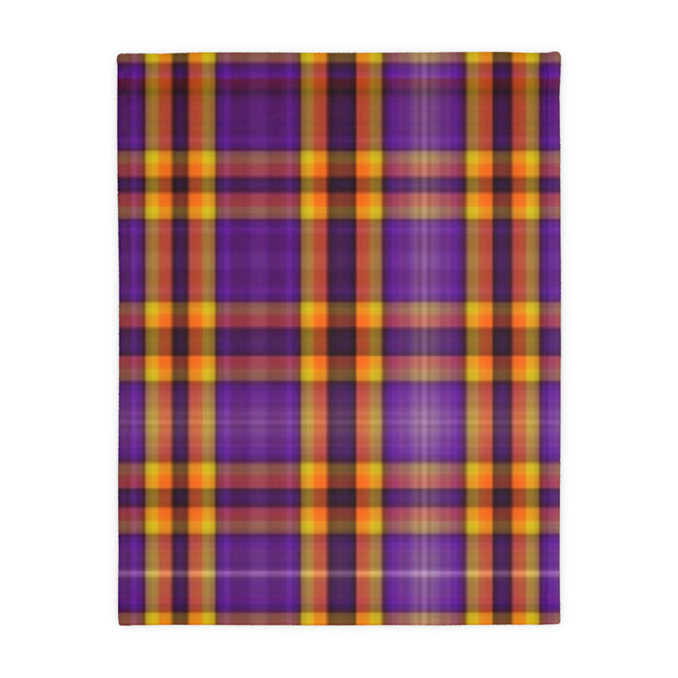 40CB  Colorful Plaid Blanket