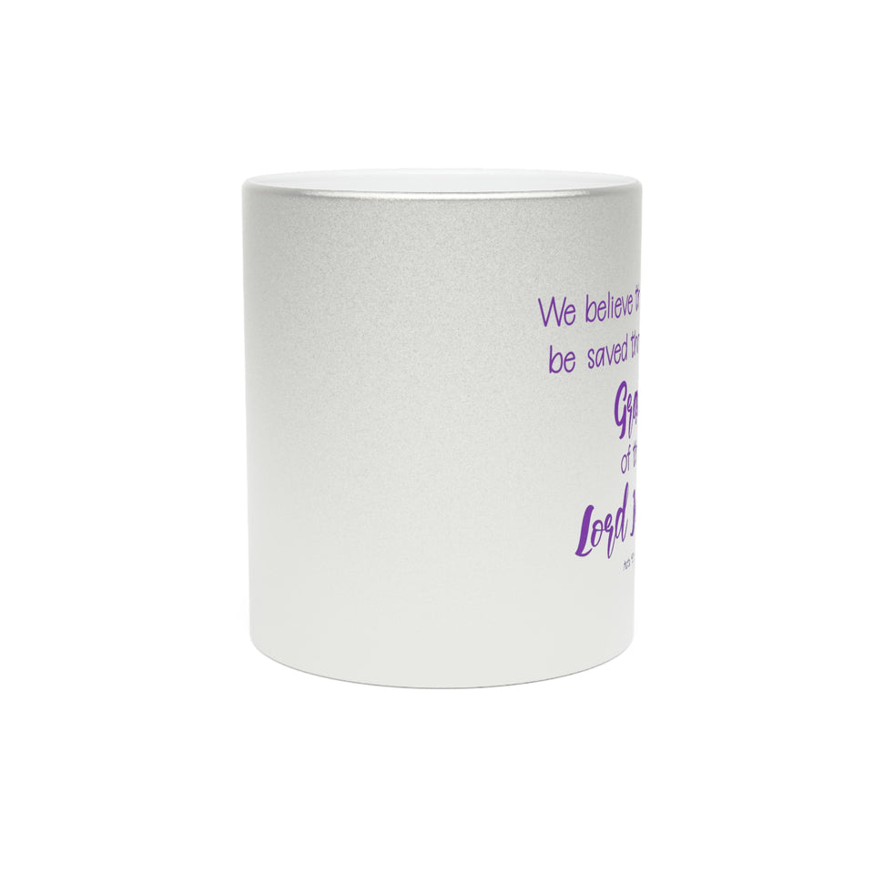 48SGM  Silver and Gold Christian Mug