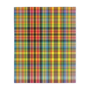 59CB  Colorful Plaid Blanket