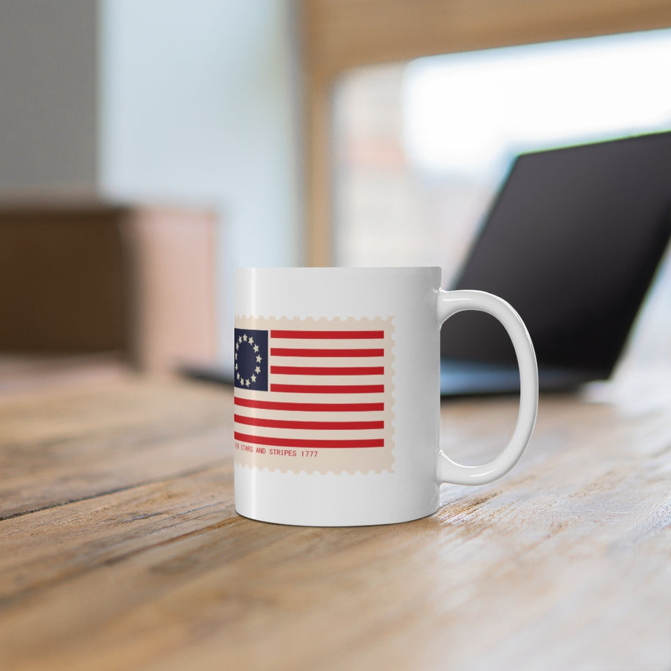 3FSM  US Flag Stamp Mug