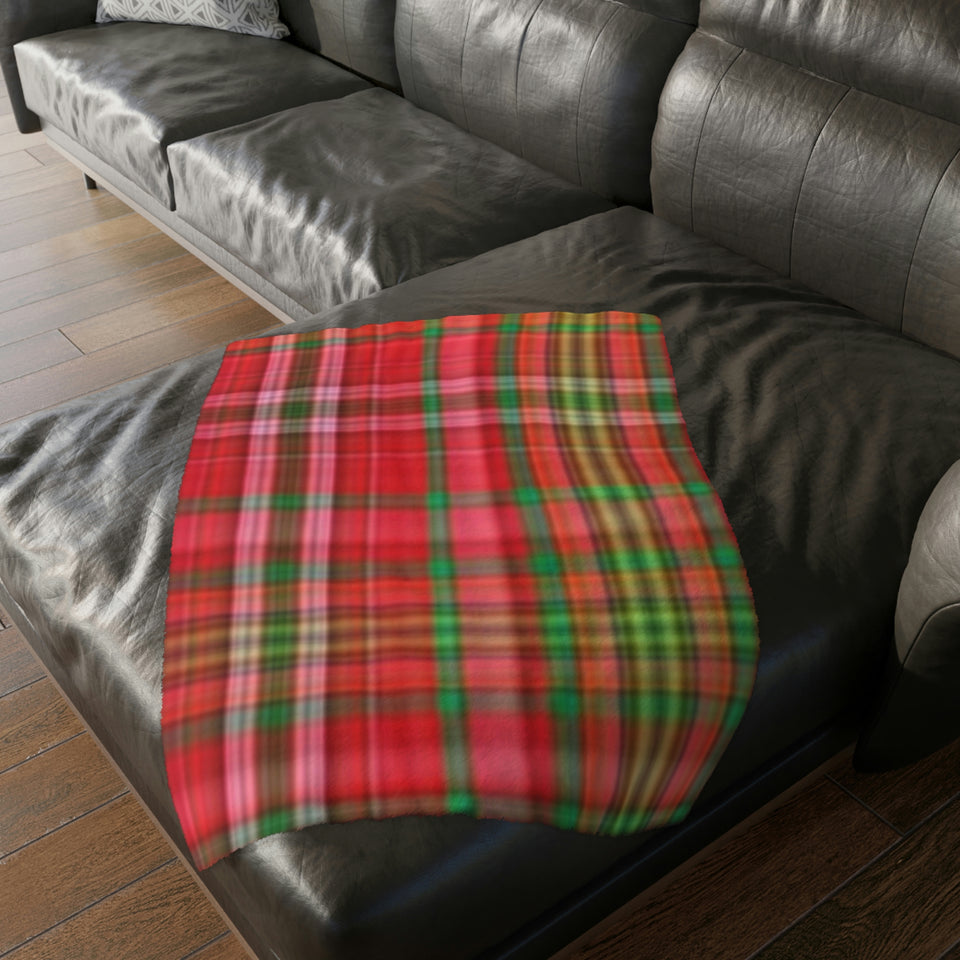 62CB  Colorful Plaid Blanket