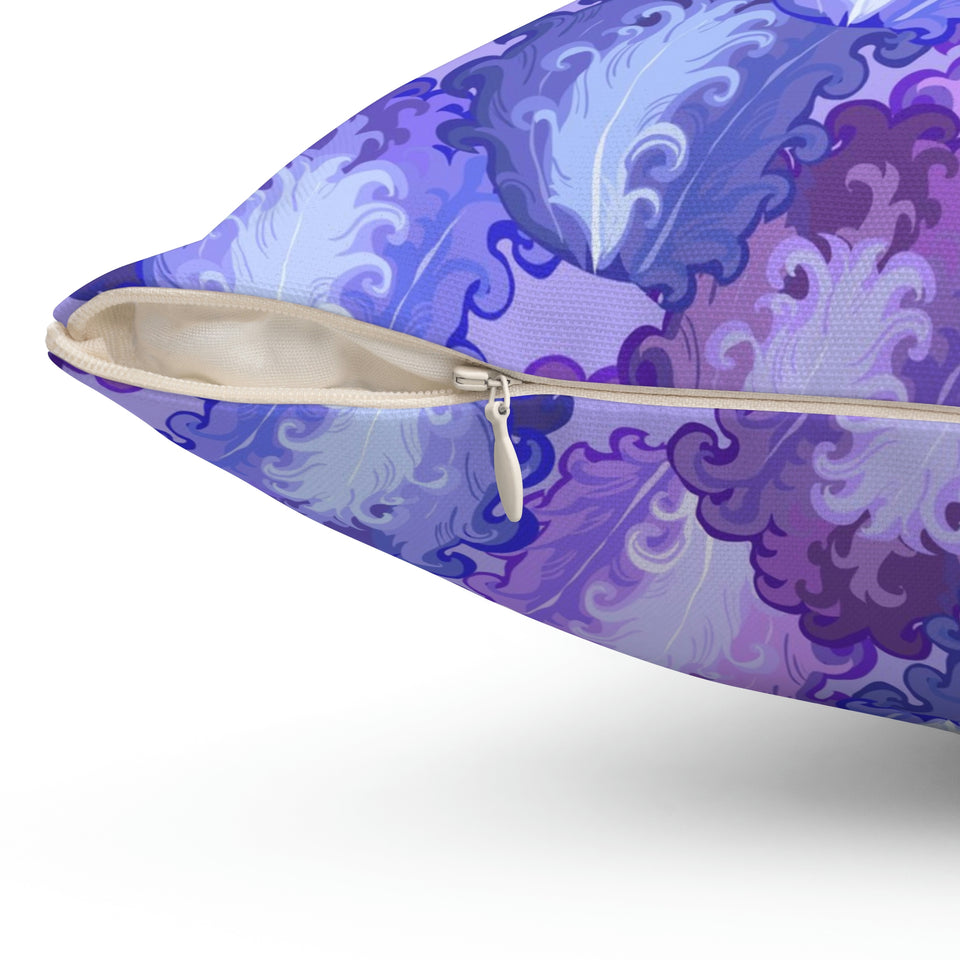 22PCF  Peacock Feather Pillow