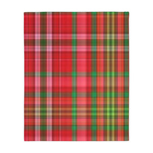 62CB  Colorful Plaid Blanket